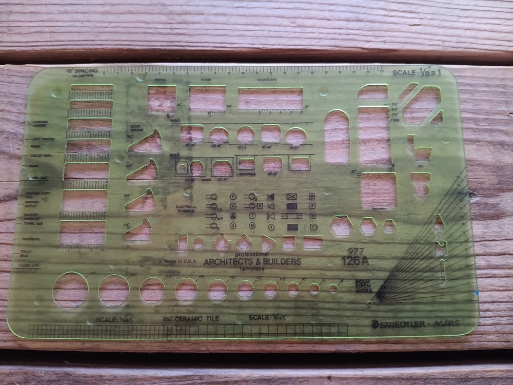 Vintage Lot Drafting Mechanical & Architectural Tools Templates Staedtler Others