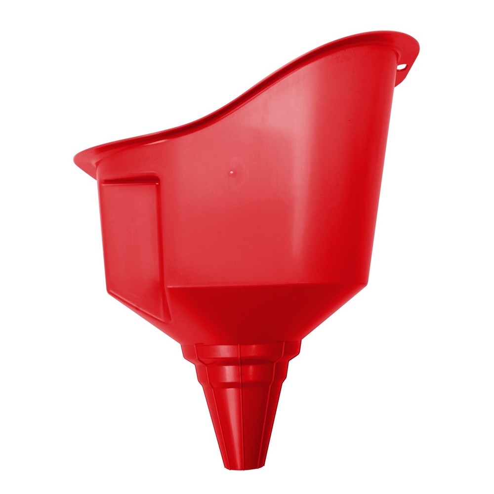 Large Multi-Use Plastic Funnel for Trucks and Vehicles Red