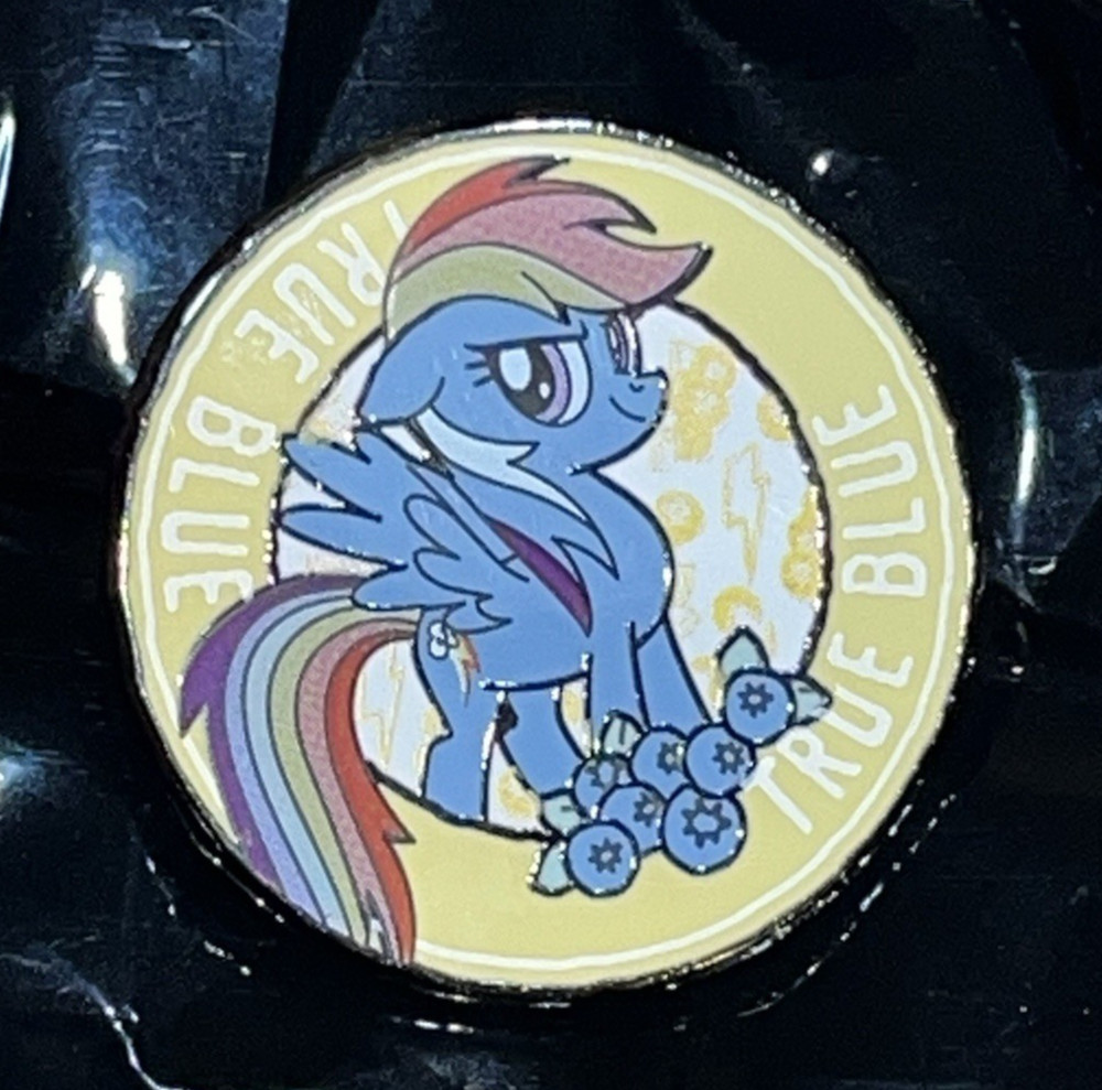 MY LITTLE PONY FRUIT SERIES BLIND BOX ENAMEL PIN - RAINBOW DASH - TRUE BLUE