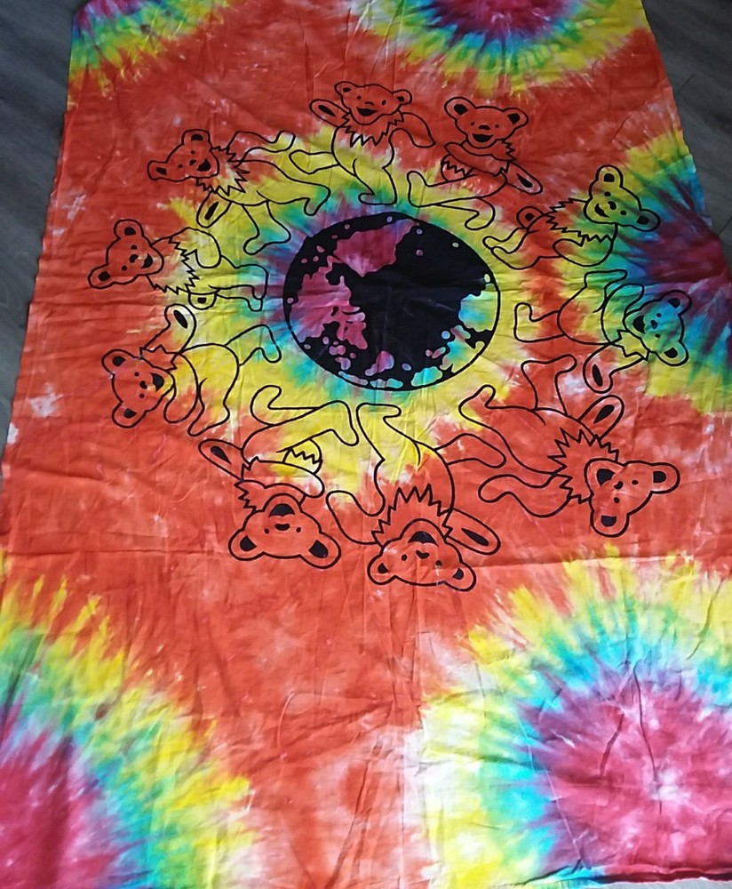 GRATEFUL DEAD TIE DYE DANCING BEAR SHEET