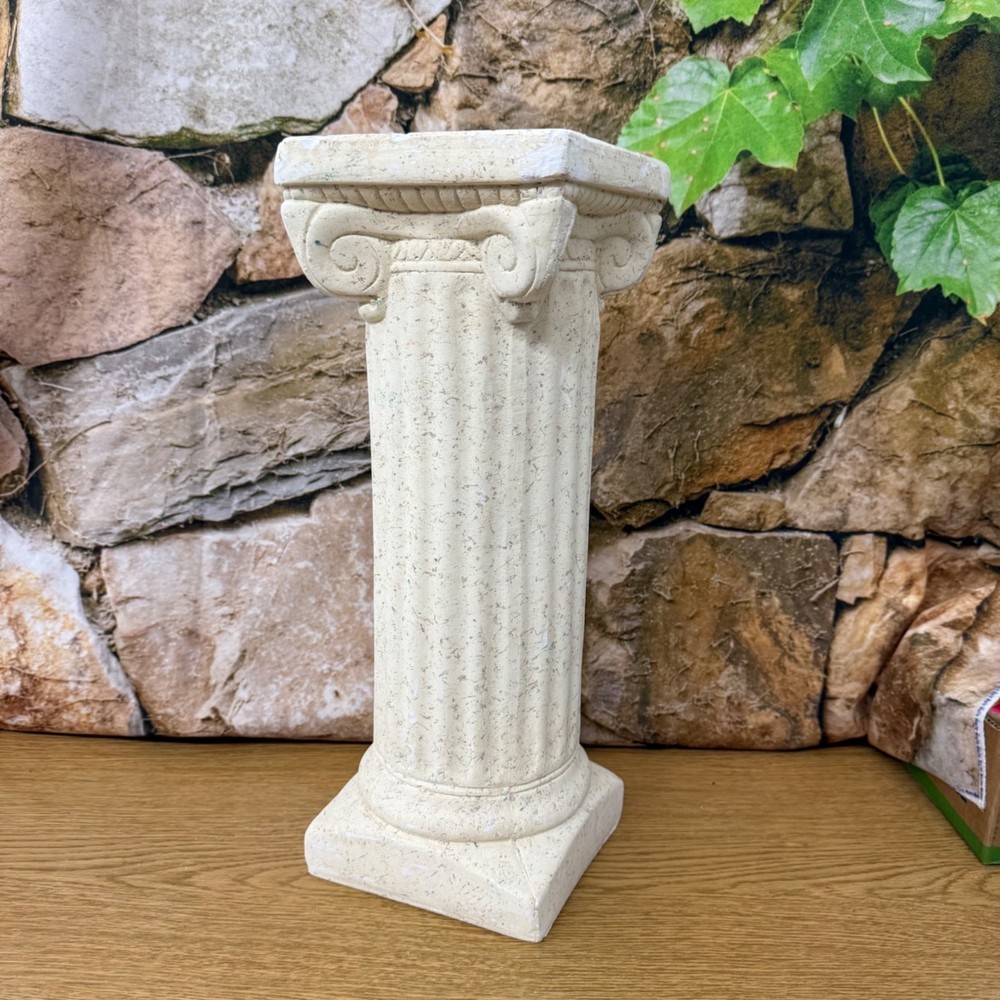 Decorative Column Ivory Wedding Column or planter 17 inches tall