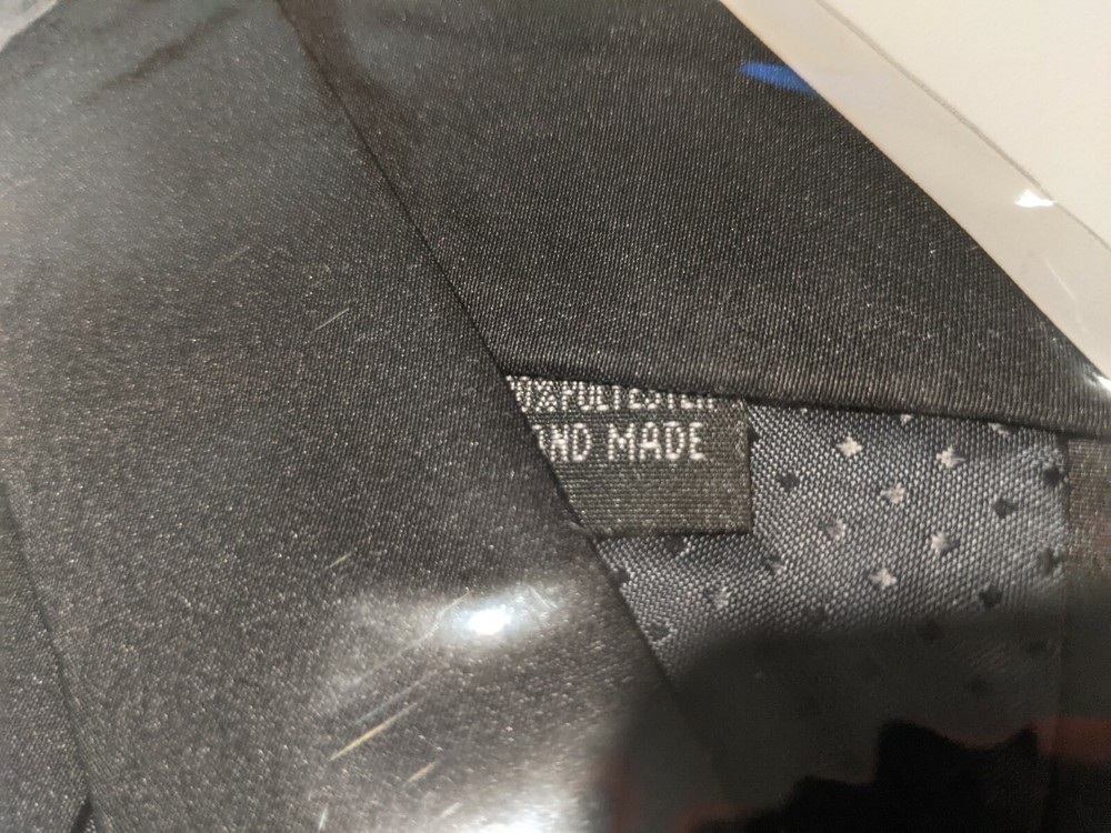 Vintage Parquet Mouse cheese computer fun humor tie 3.5" black engineering