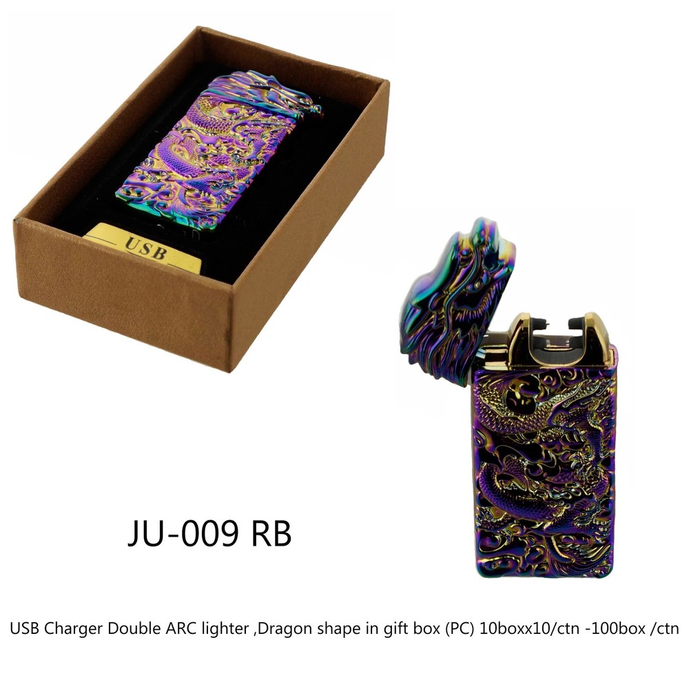 Dragon Shake Electronic Pulse Dual Arc Plasma Lighter with USB Rechargeable RB