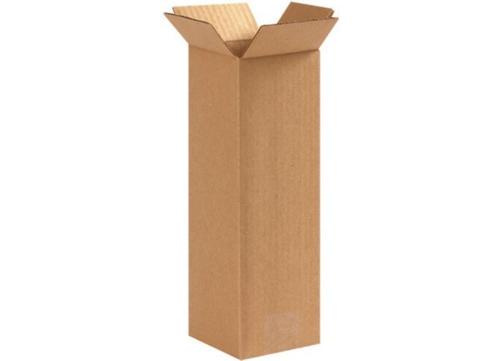 100 Pack Corrugated Shipping Boxes 4x4x12 Cardboard Mailers Kraft Packing Boxes
