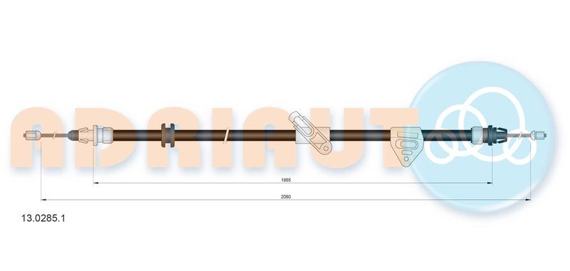 Cable Pull, parking brake ADRIAUTO 13.0285.1