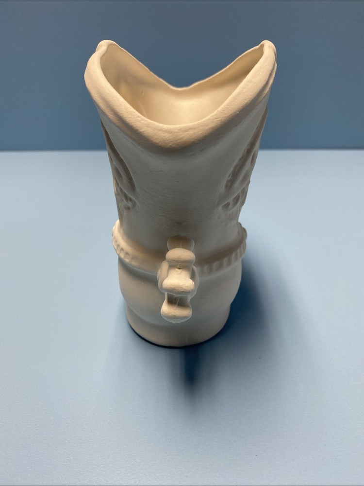Ceramic Bisque Cowboy Boot Ready To Paint