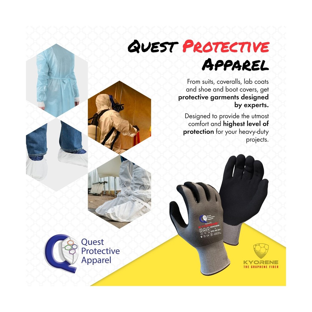 Quest Protective Apparel Cut and Puncture Resistant Work Gloves – Lightwei