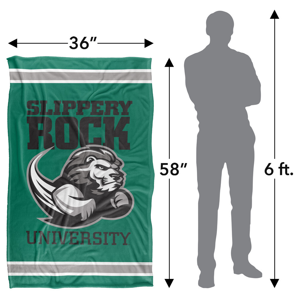 Slippery Rock University Primary Logo Silky Touch Super Soft Throw Blanket