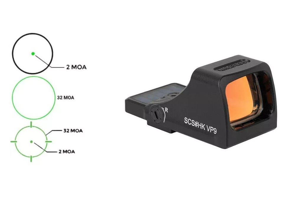Holosun SCS-VP9-GR Multi-Reticle 32MOA Green Circle 2MOA Dot Reflex Sight