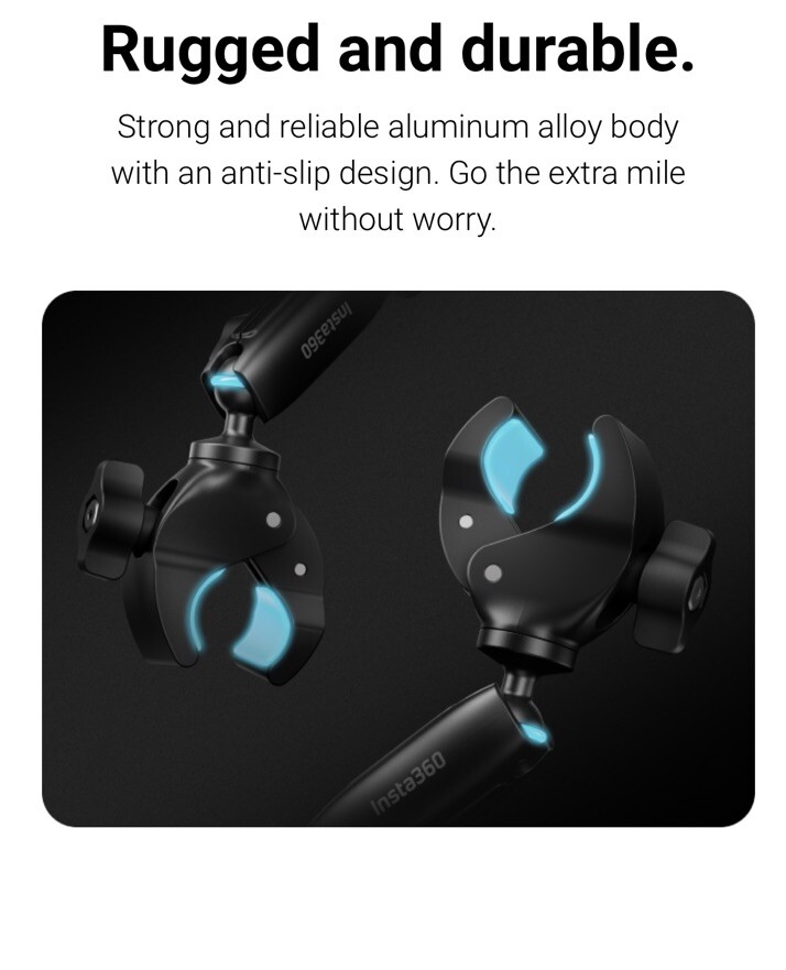Original Insta360 Motorcycle Selfie Stick Support Clamp