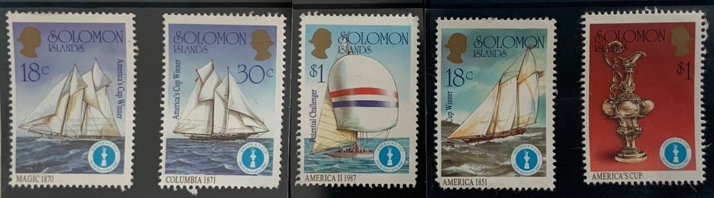 Solomon Islands 1987 America’s Cup set