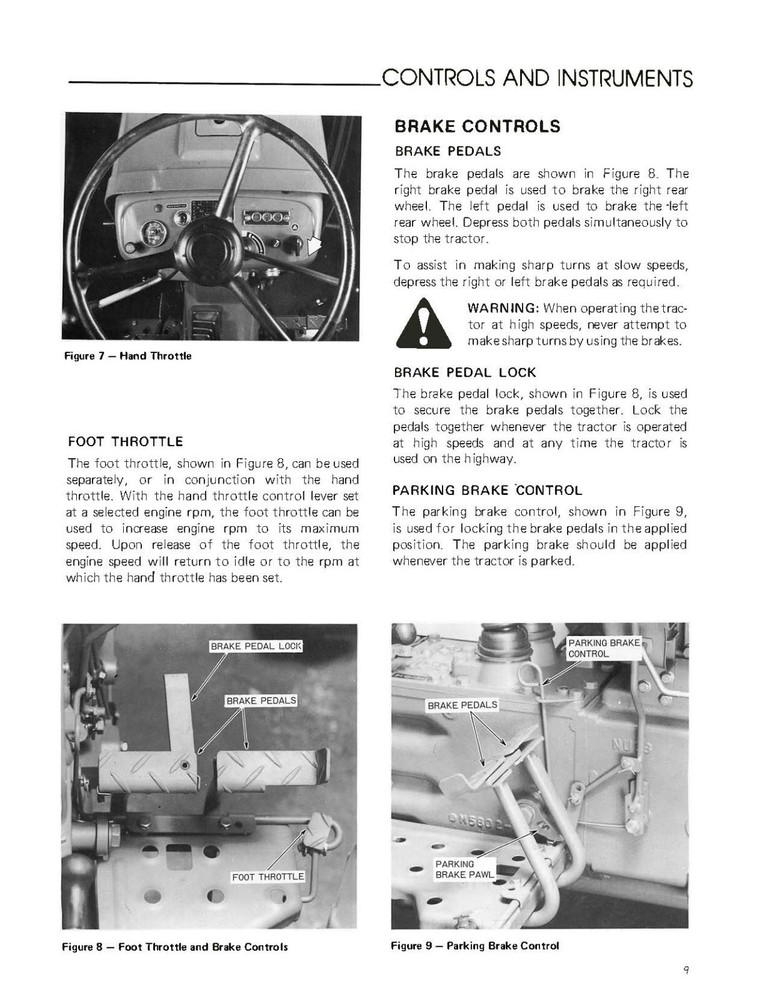 Tractor OPERATOR INSRUCTION MAINTENANCE MANUAL FITS FORD 1510 TRACTOR