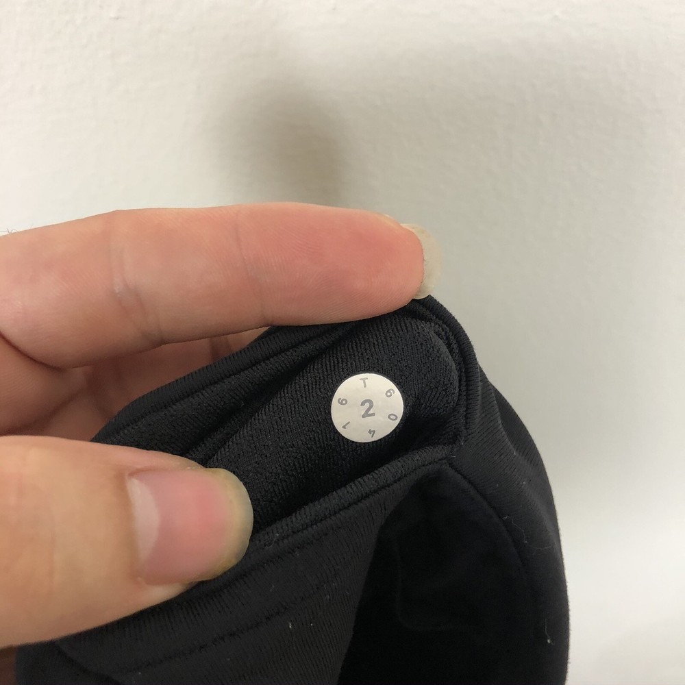 Lululemon Women’s Black Cropped Mesh Panel Leggings Size 2