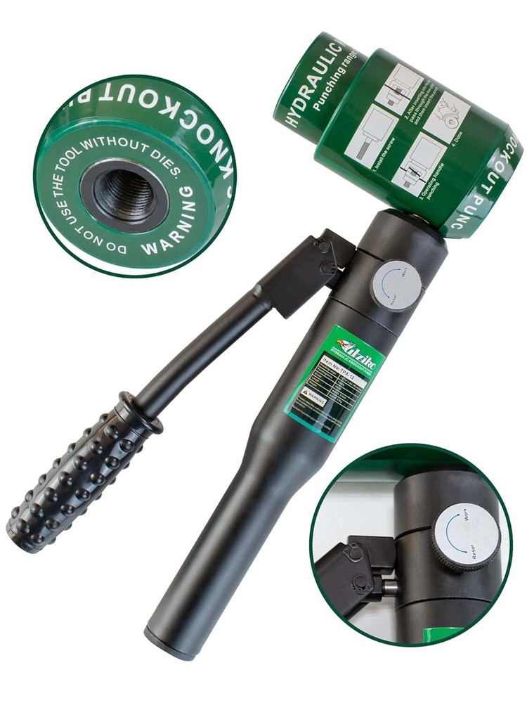 Hydraulic Knockout Punch Electrical Conduit Hole Cutter Set, Integral 1/2"~4"