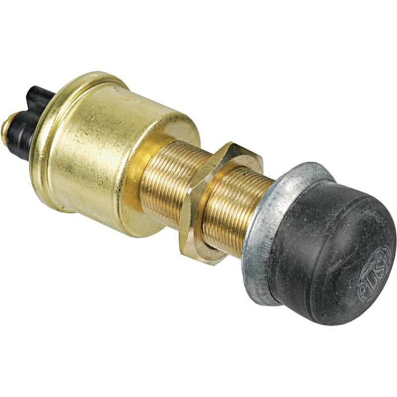 Push Button Switch 12V SPST Momentary Weather Sealed Chrome Plated
