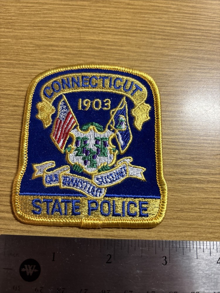 Connecticut State Police patch (SMALL)