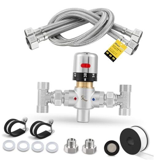 Adjustable Temperature Bypass Sensor Valve Kit for Instant Hot Water