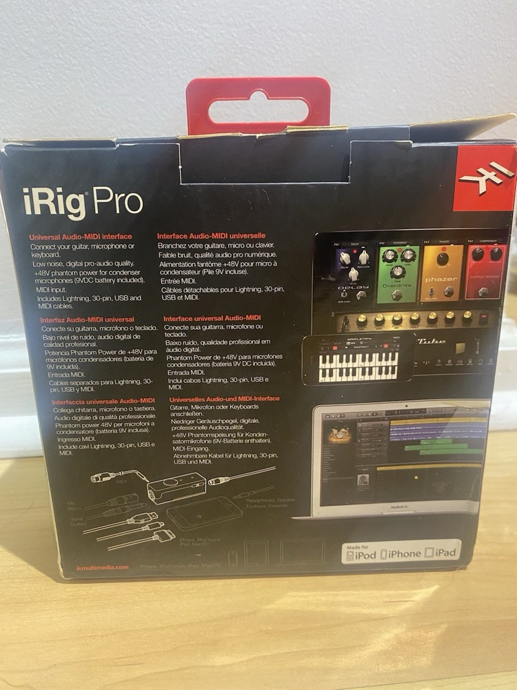IK Multimedia iRig Pro Audio-MIDI Interface