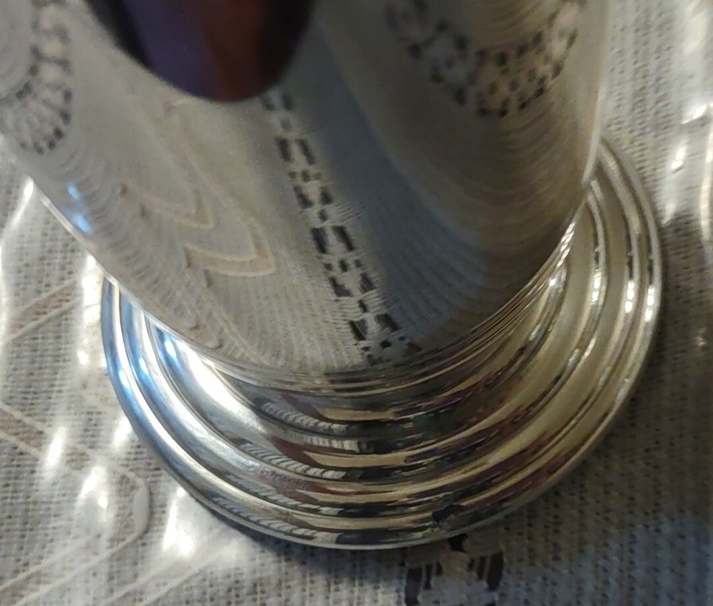 International Silver Co Tropical MCM Silver Plate Martini Pitcher Model 8148