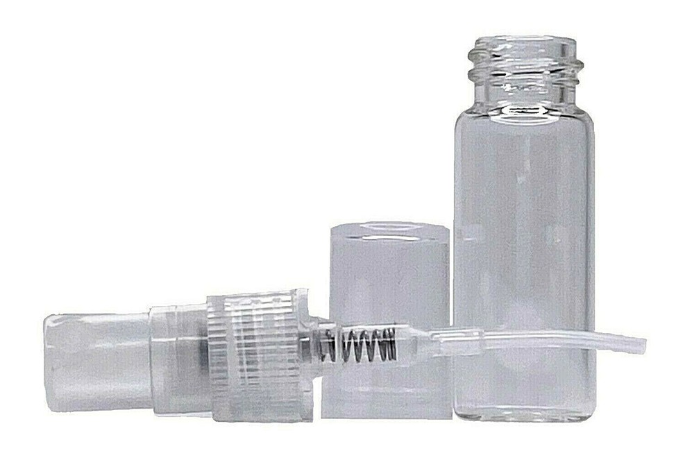 3ml Empty Perfume Clear Glass Bottles Mini Atomizer Spray Refillable
