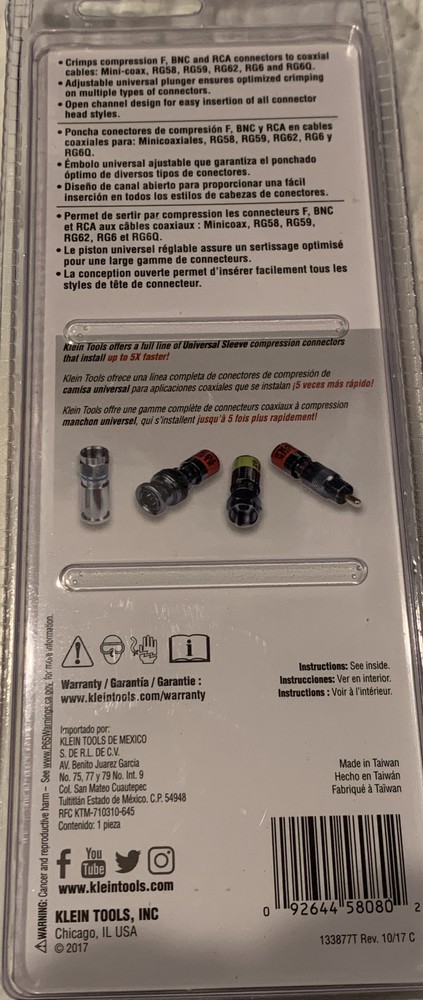 *BRAND NEW* - Klein Tools VDV211-048 Compact Multi-Connector Compression Crimper