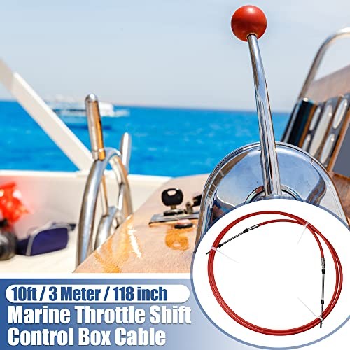 2pcs 3 Meter 118 Inch Marine Type 3300 / 33C Throttle Shift Remote 10ft