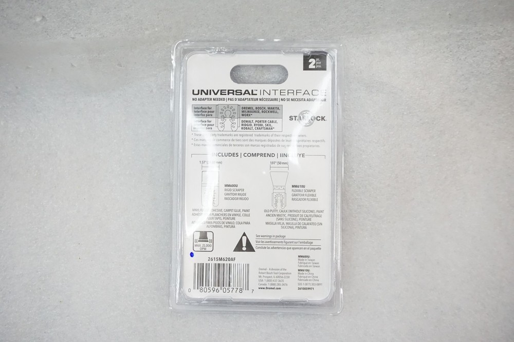 Dremel MM620U Oscillating Scraping Kit - Universal Interface 2-Piece Set