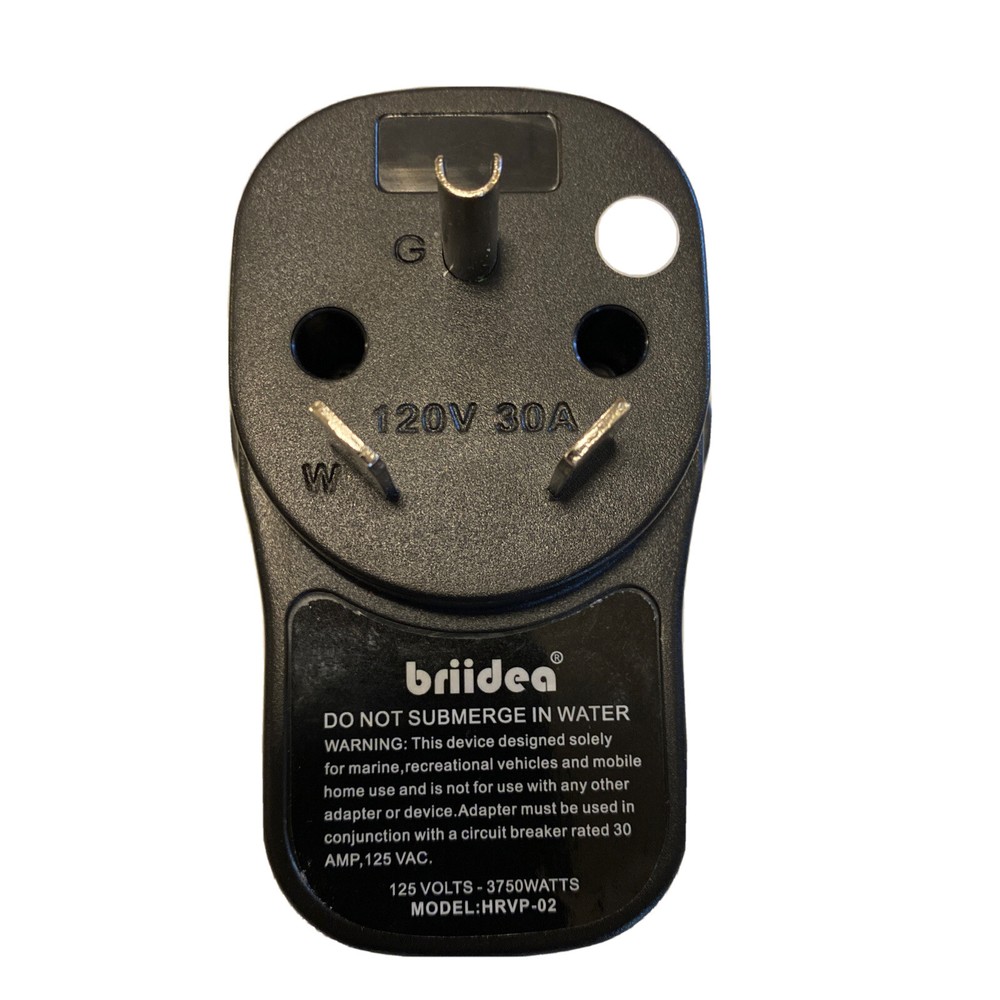 RV Surge Protector 30 Amp, Briidea Adapter Circuit Analyzer LED Indicator Light