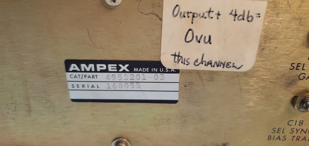 Ampex AG-440 Preamp Module for Ampex Reel Tape Machine (#3)