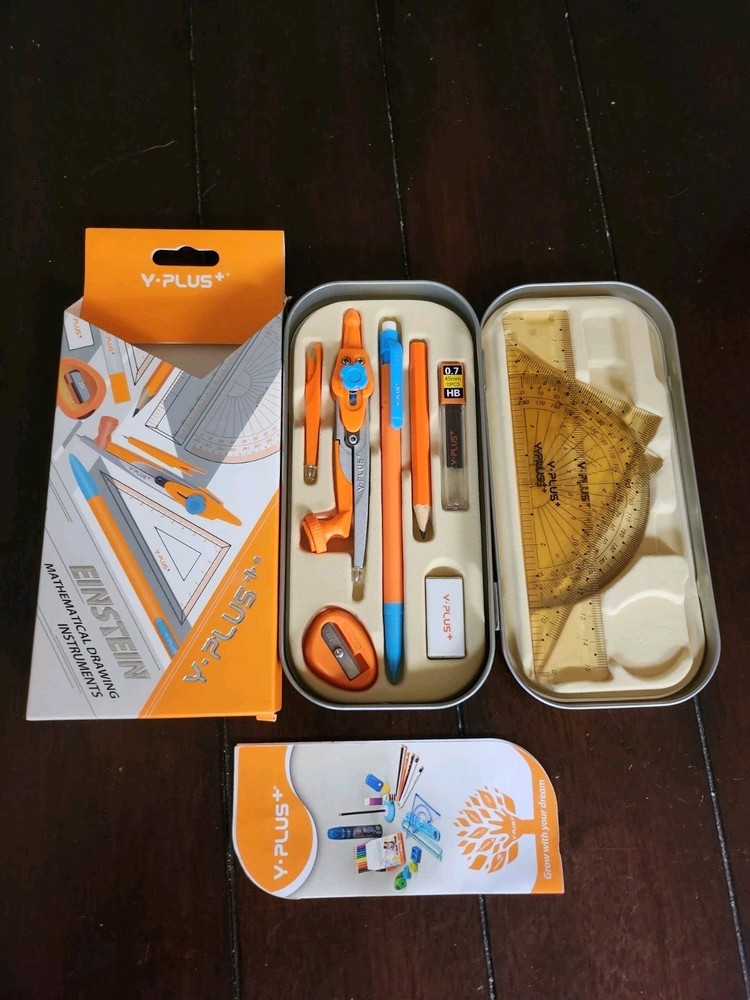Y-PLUS Math Set with Einstein Design Mathematical Drawing Drafting Tools