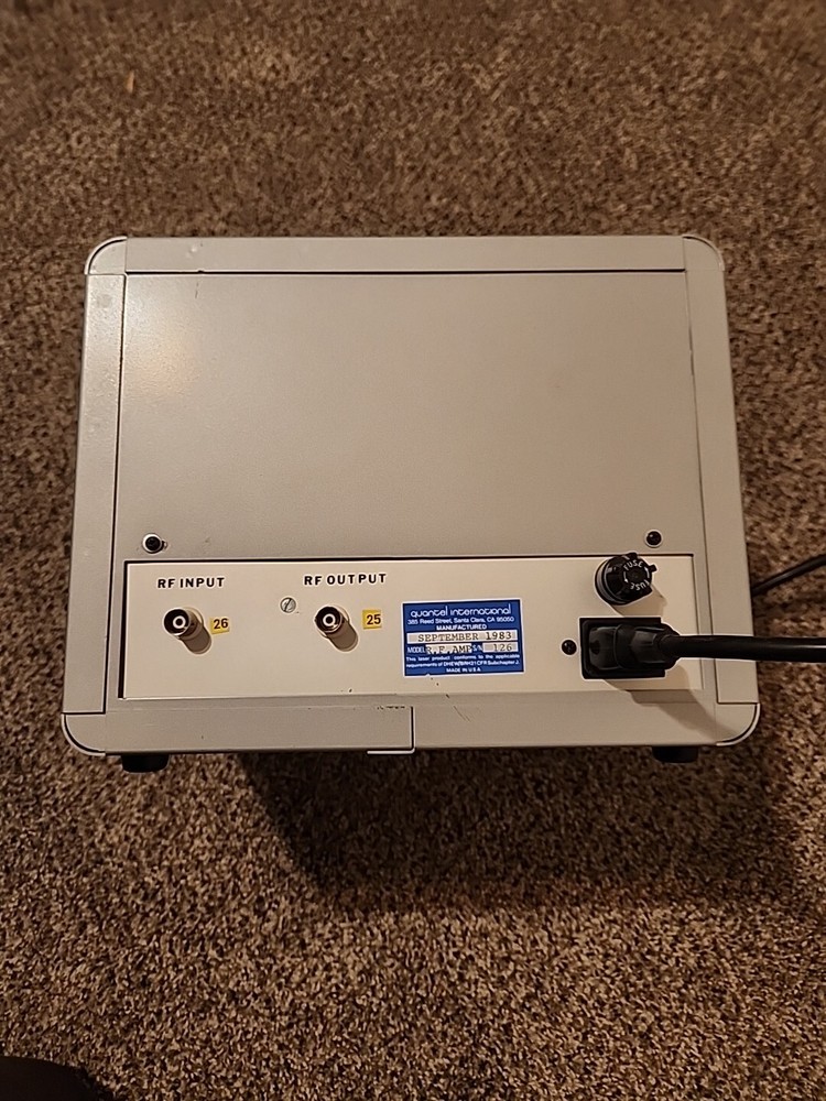 Quantel International RF Amplifier 1983