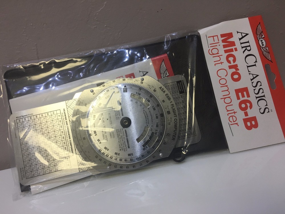 ASA MICRO E6-B ALUMINUM FLIGHT COMPUTER p/n ASA-E6B-1