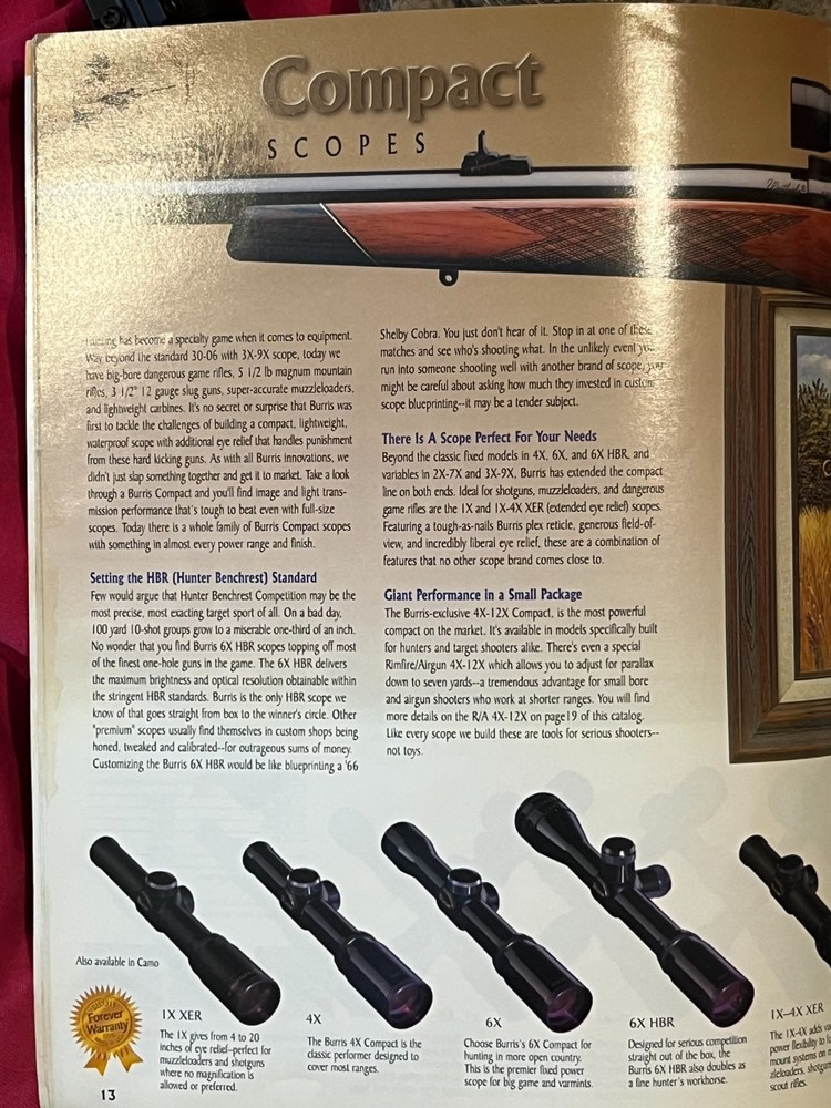 BURRIS U.S.A. 4X COMPACT MINI scope circa 1994
