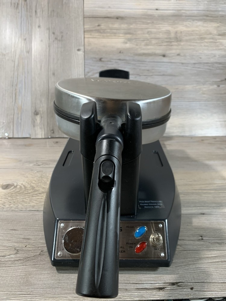 Waring Pro Professional Waffle Maker Model WWM400 Rotating Tested & Working