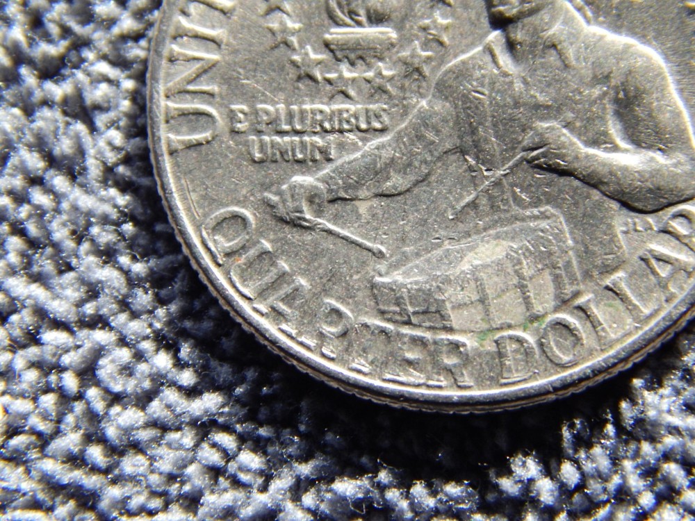 Bicentenial Quarter No Mint Mark Multiple Errors Reverse Side and Obverse side