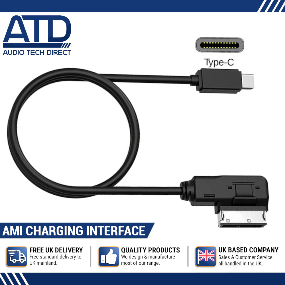 MMI USB-C For VW Golf Mk5 Mk6 Eos Jetta Charging Interface Cable Port Passat
