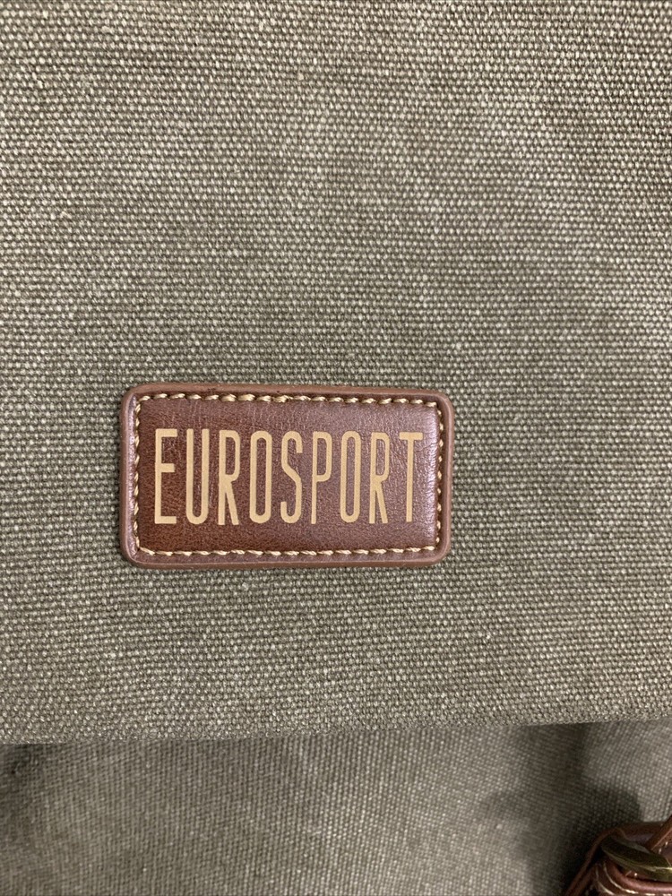 Eurosport Canvas Backpack Bag Olive Green #B703
