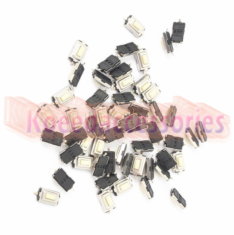200pcs 3X6X2.5mm Tactile Push Button Switch Tact Switch Micro Switch 2-Pin SMD.