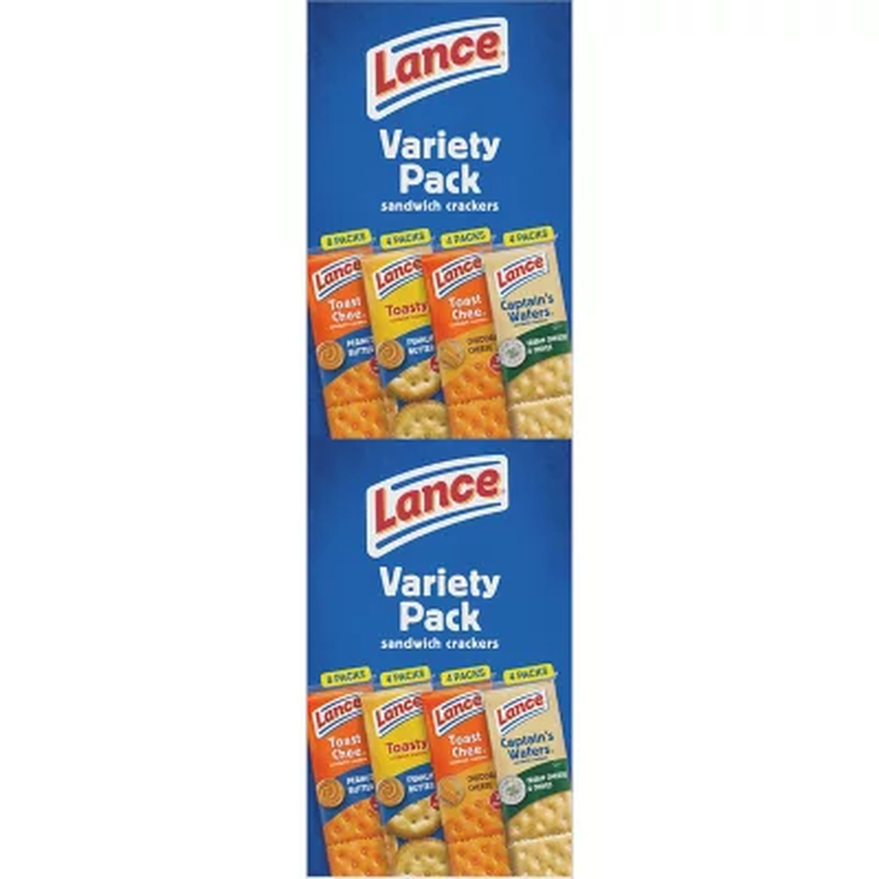 Lance Variety Pack Sandwich Crackers – 40 Pack