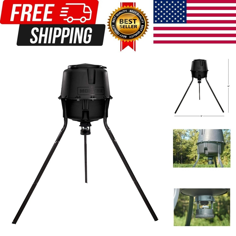 Deer Feeder Standard - 30-Gallon - Quick-Lock Hopper System - Digital Timer C...