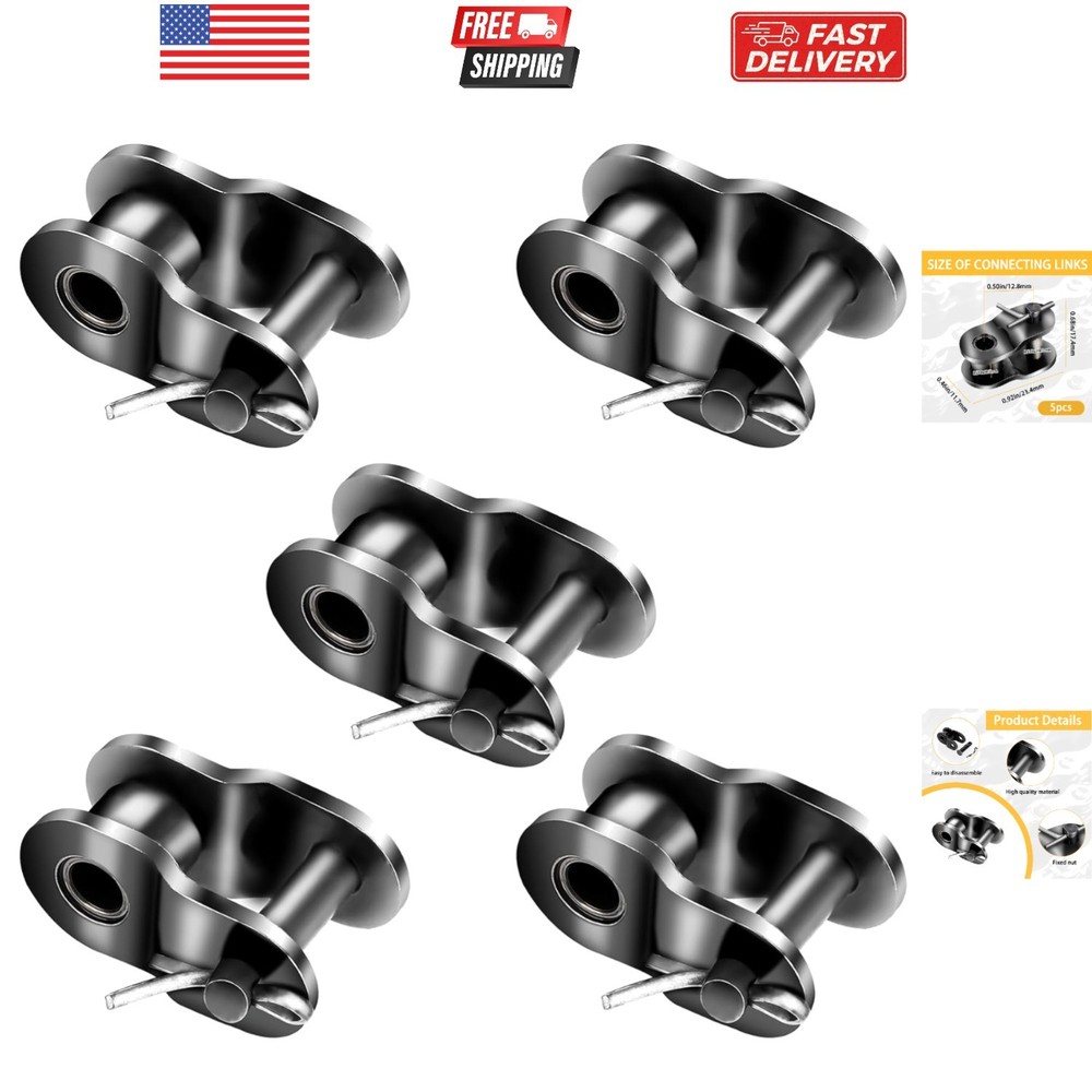 5PCS 420 Chain Roller Chain Offset Link Half Link, Crank Link