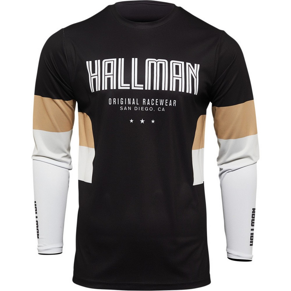 Thor Hallman Differ Draft Mens MX Offroad Jersey Black/Latte