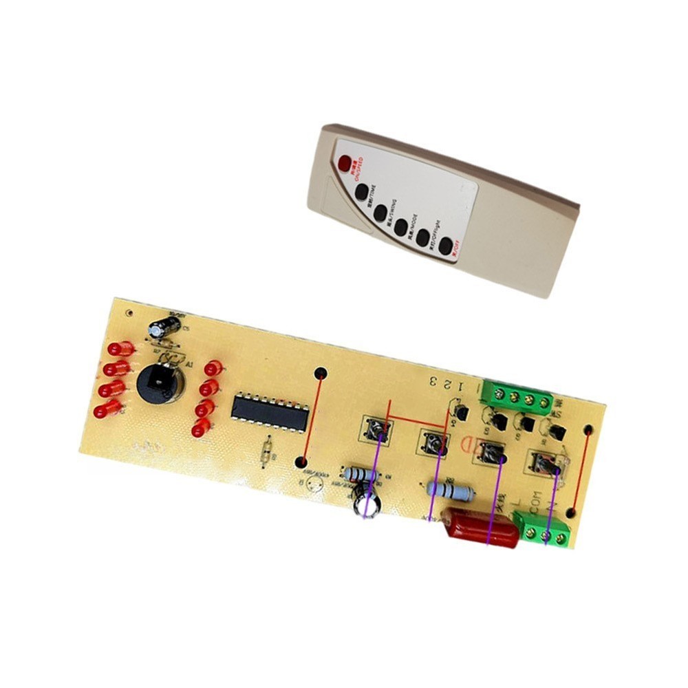 Fan Remote Control Kit Includes Mainboard and Remote for Easy DIY Installation