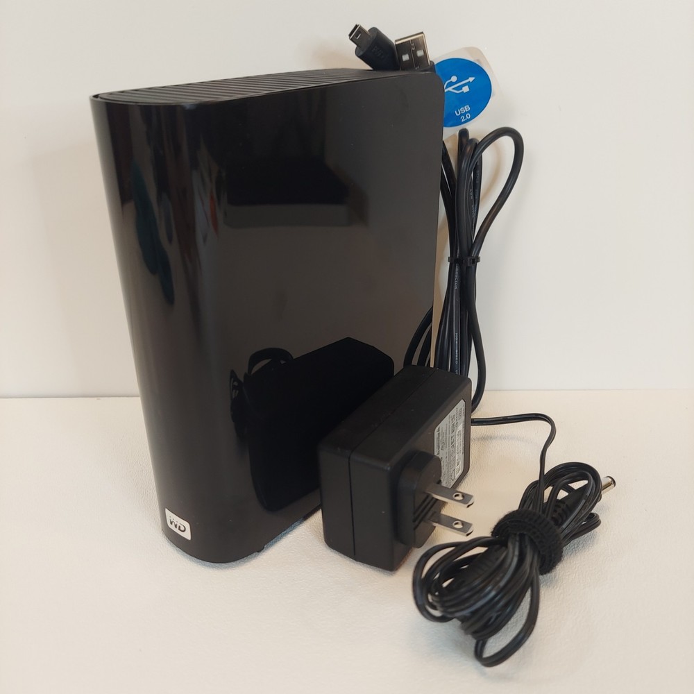 WD Elements 2 TB External Hard Drive Black w/Cables WDBAFF0020HBK-01