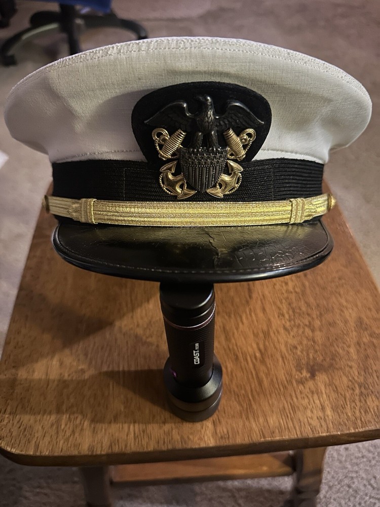 WW2 Post Vintage Navy Officers Visor Service Hat