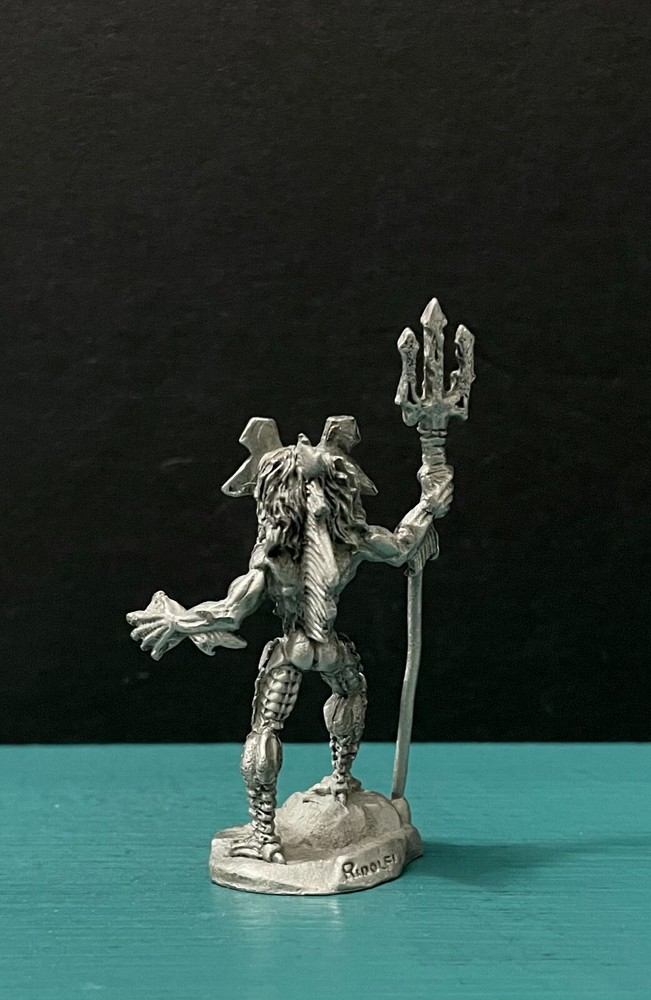 Ridolfi Rawcliffe Pewter Domnu Slithe Trident Sea Fish Human Creature Figurine