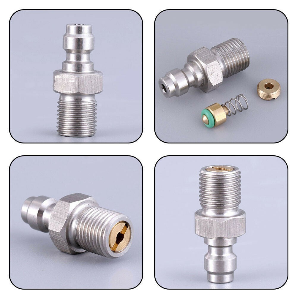 8mm Male Thread Quick Connection Valve Fill Nipple M10/1