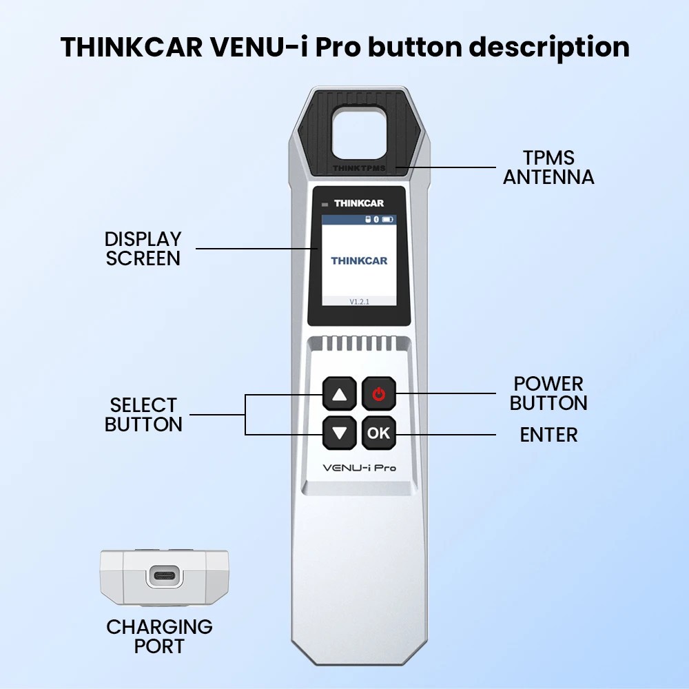 THINKTPMS VENU iPro Car Sensor Relearn Tool TPMS Activate/Programming Tire Reset