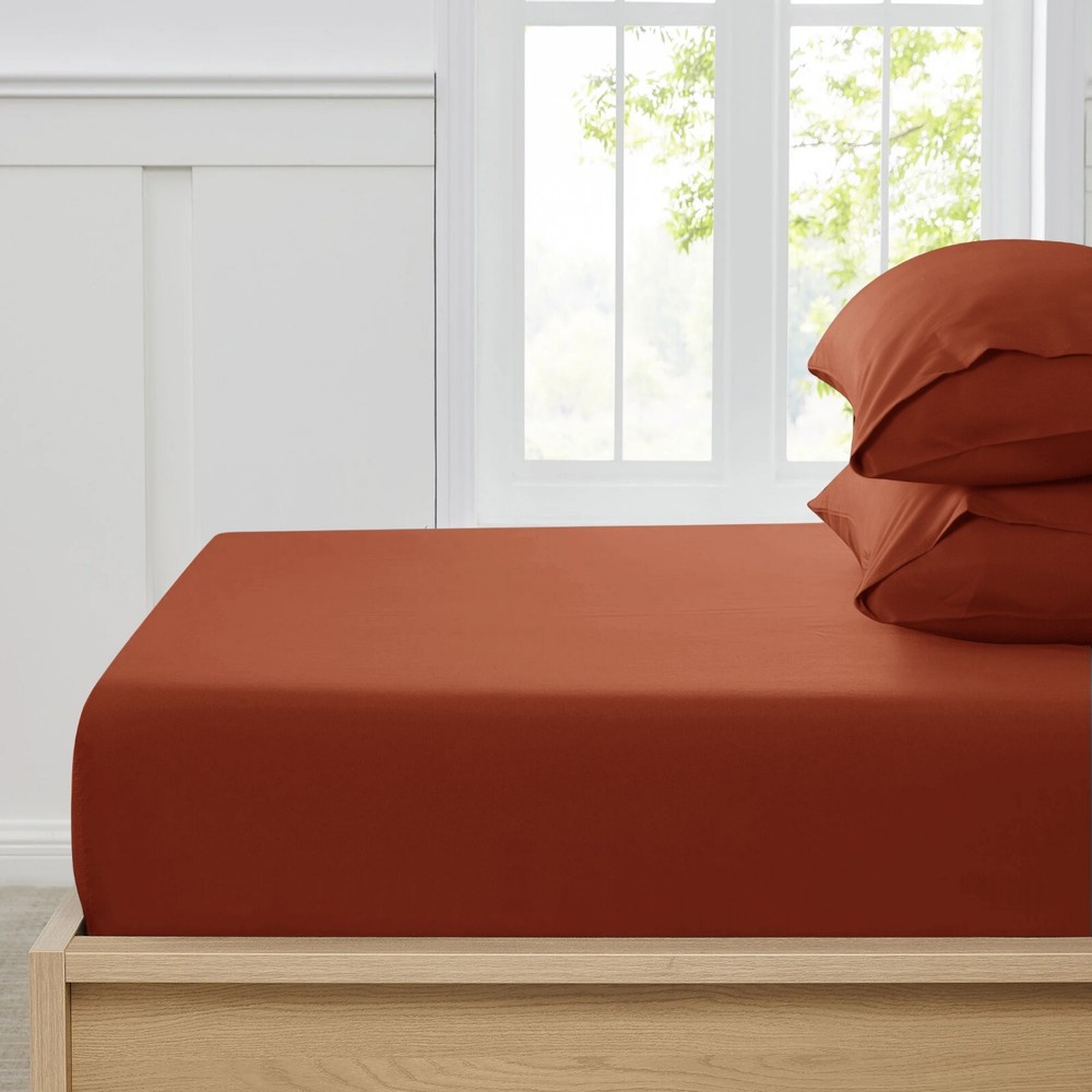 1800 Deep Pocket Fitted Sheet Queen King Fully Elastic Fitted Sheets Bed Sheets