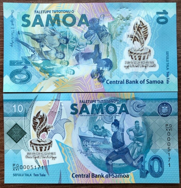 Samoa - 10 Tala 2019 comm. UNC Lemberg-Zp